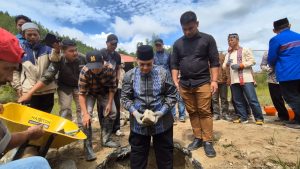 Acara Groundbreaking ( Peletakan Batu Pertama ) Pembangunan Masjid Haji Muhammad Said Saggaf Di kabupaten Mamasa