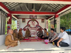Kapolsek Tempe Kordinasi Kelurahan Untuk Ikut Menyukseskan Persiapan Lomba Penilaian Lomba HARKAMTIBMAS
