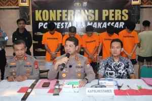 Komplotan Geng Motor asal Gowa Diringkus Jatanras Polrestabes Makassar