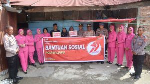 Polres Luwu Salurkan Bantuan Sosial Sambut HUT Bhayangkara ke-79