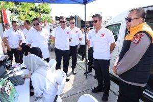 Polda Sulsel Gelar Pelayanan Masyarakat Saat CFD dan Video Conference Serentak Bersama Kapolri