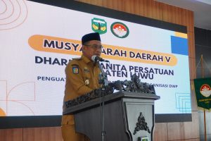 Buka Musda V DWP, Bupati Luwu Harapkan Istri ASN Dukung Kinerja Suami