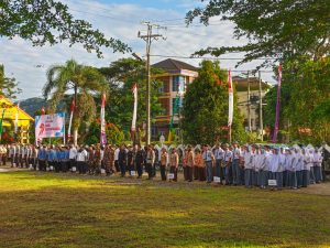 Siswa SMA Negeri 2 Enrekang Ikut Gladi Bersih HUT Bhayangkara ke-79 Tahun 2025