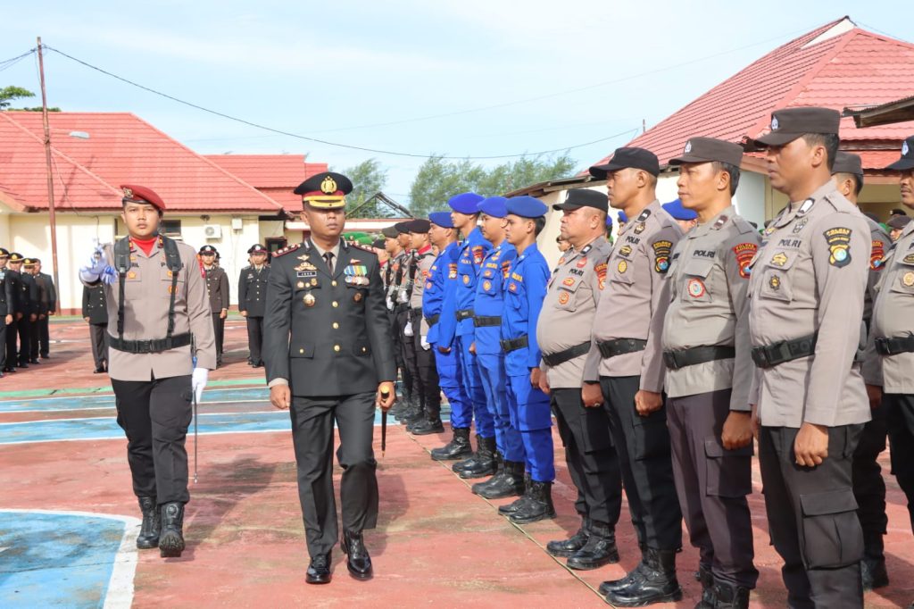 Upacara Peringatan Hari Bhayangkara Ke-79 Tahun 2025 Di Polres Pasangkayu