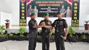 Danrem 142/Tatag Pimpin Serah Terima Jabatan Dandim 1428/Mamasa