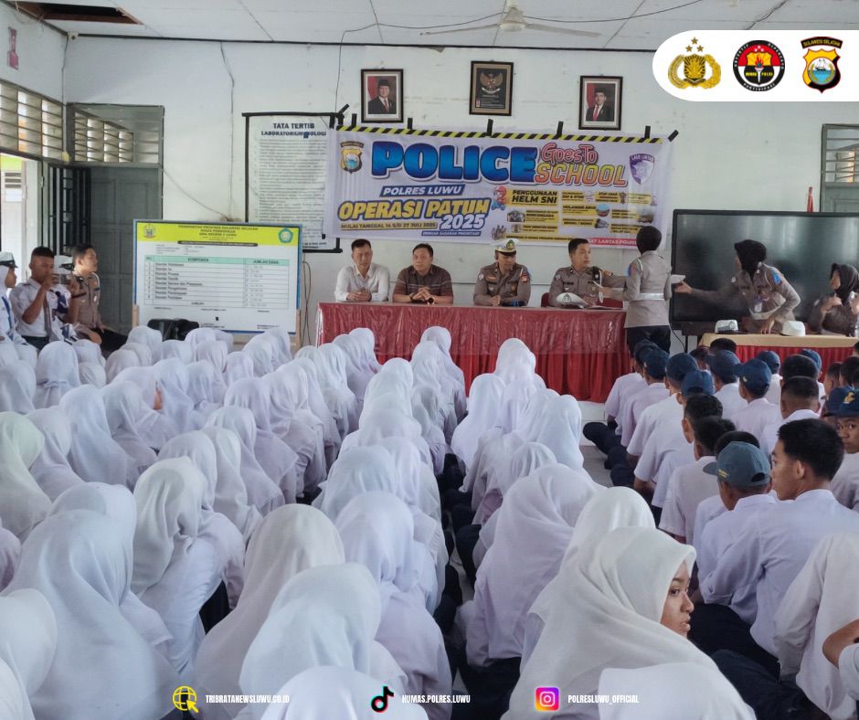 Satlantas Polres Luwu Gencarkan Edukasi Lalu Lintas di Sekolah, Dukung Operasi Patuh Pallawa 2025
