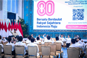 Logo HUT ke-80 RI 2025 Usung Simbol Infinity, Menuju Indonesia Maju