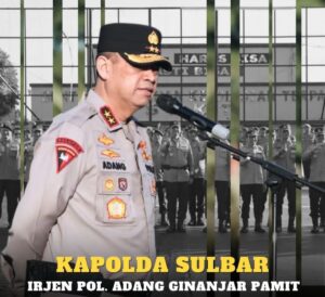 Kapolda Sulbar Irjen Pol Adang Ginanjar Di Mutasi 
