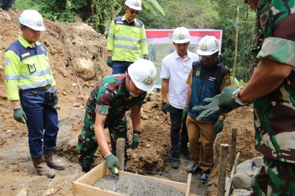PT Masmindo Dwi Area dan Kodim 1403/Palopo Gelar Groundbreaking Program Revitalisasi Sarana Air Bersih di Desa Rante Balla