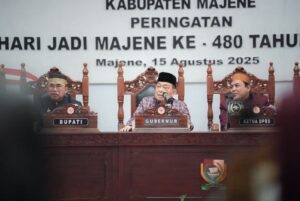 Wagub Sulbar hadiri Rapat Paripurna Istimewa DPRD Kabupaten Majene dalam rangka memperingati Hari Jadi ke-480 Kabupaten Majene