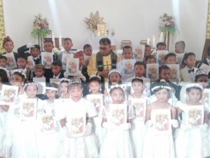 Paroki Santu Petrus Paulus Dampek Rayakan Penerimaan 75 Sakramen Ekaristi Pertama: Harapan dan Kebahagiaan Keluarga