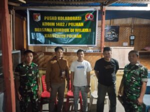 Jaga Situasi Keamanan Tanah Mandar, Kodim 1402/Polman bersama Komponen Pendukung Laksanakan Siskamling