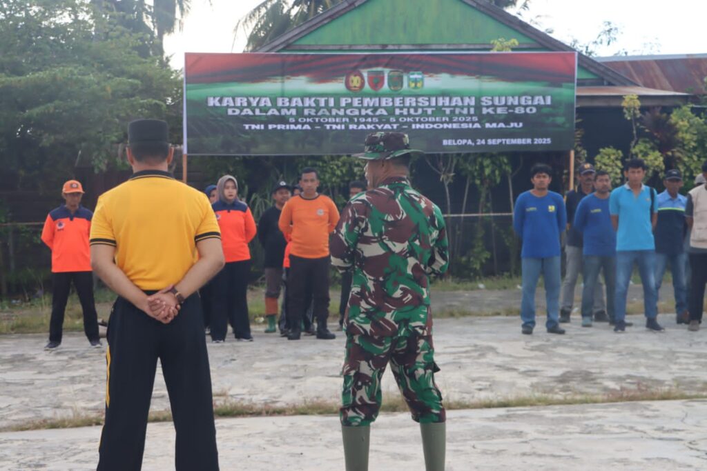 HUT TNI ke-80: TNI–Polri Satukan Langkah Peduli Lingkungan di Belopa