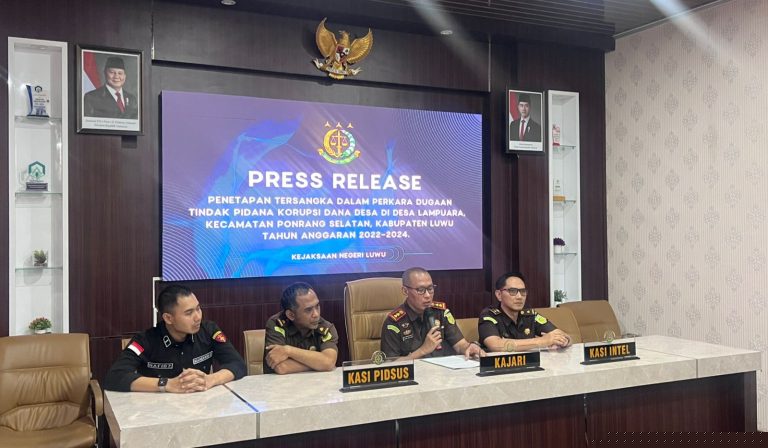 Kasus Korupsi Dana Desa: Tiga Perangkat Desa Lampuara Jadi Tersangka