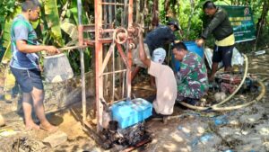 Kodim 1402/Polman Hadirkan Air Bersih untuk Warga Anreapi Lewat Program Karya Bakti TNI Satkowil 2025