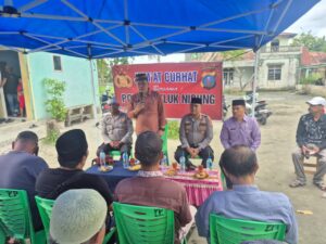 Jumat Curhat, Polsek Teluk Nibung Tampung Aspirasi Warga Tanjungbalai