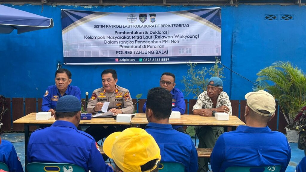 Cegah PMI Ilegal, Satpolair Polres Tanjungbalai Aktifkan Kelompok Masyarakat Mitra Laut