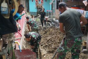 Pondasi Kuat, Desa Aman: TMMD Ke-126 Kodim 1401/Majene Fokus Pembuatan Talud