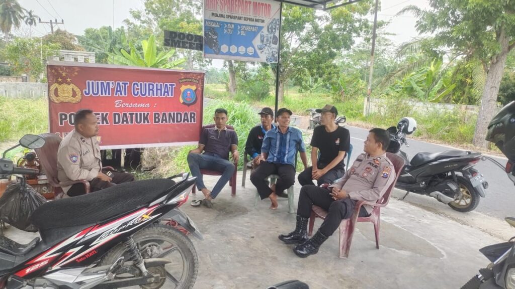 Serap Keluhan Warganya, Polsek Datuk Bandar Gelar Jum’at Curhat