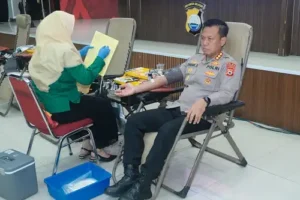 Bid Humas Polda Sulsel Gelar Donor Darah Peringati HUT ke-74 Humas Polri
