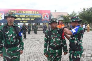 “Danrem 142/Tatag Buka Latihan Posko I Kodim 1427/Pasangkayu “Taroada Tarogau XXV Tahun 2025”