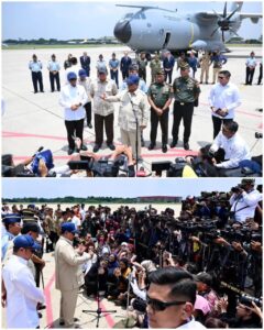 Presiden Prabowo Subianto Menyerahkan Pesawat Airbus A400M ke TNI AU
