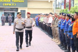Polres Tanjungbalai Gelar Apel Kesiapan Hadapi Bencana Hidrometeorologi