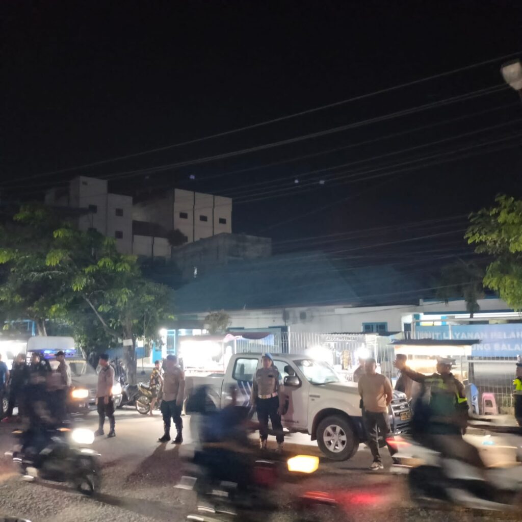 Polres Tanjungbalai Tingkatkan Patroli Malam untuk Jaga Kamtibmas dan Kelancaran Lalu Lintas