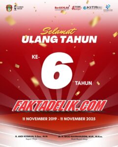 Bupati dan Wakil Bupati Wajo Ucapkan Selamat Ulang Tahun ke-6 untuk Faktadelik.com
