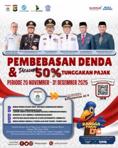 Kabar Gembira! Pemprov Sulbar Beri Diskon 50% untuk Tunggakan PKB di Program Insentif 2025