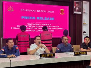 Kejaksaan Negeri Luwu Tetapkan Tiga Tersangka Kasus Korupsi BPNT 2020