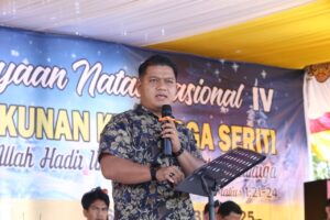 Wabup Luwu Hadiri Peringatan Natal Nasional IV Kerukunan Keluarga Sariti Tahun 2025