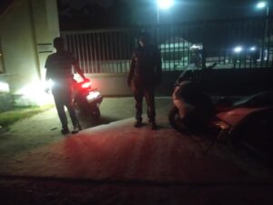 Jaga Keamanan Malam Hari, Satreskrim Polres Tanjung Balai Sisir Lokasi Rawan 3C