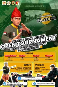 Pangdam XXIII/Palaka Wira Siap Gelar Kejurnas Pencak Silat dan Karate di Palu