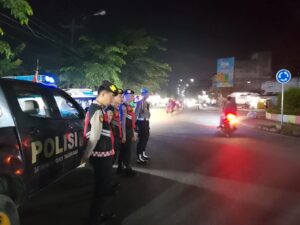 Tekan Angka Kriminalitas, Personel Polres Tanjungbalai Patroli di Pusat Keramaian Kota