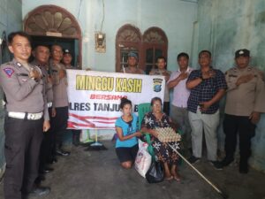 Polres Tanjung Balai Gelar “Minggu Kasih”, Salurkan Sembako dan Serap Aspirasi Warga Datuk Bandar