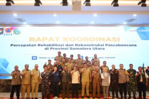 Wakil Wali Kota Tanjungbalai Hadiri Rakor Percepatan Rehabilitasi dan Rekonstruksi Pasca Bencana di Wilayah Sumut