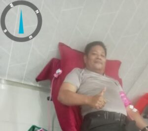 Sambut Hari Bakti Imigrasi ke-76, Personel Polsek Datuk Bandar Ikuti Donor Darah