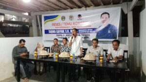 Reses di “Rumah Perjuangan”, Taqwa Gaffar Amankan Rp4 Miliar untuk Jalan Hotmix Kota Sengkang
