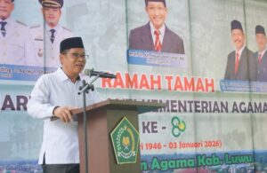 Kemenag Luwu Gelar Ramah Tamah Hari Amal Bakti ke-80, Sekda Soroti Tantangan Sosial dan Apresiasi Transformasi Kelembagaan