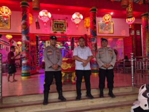 Pastikan Imlek Aman, Polres Tanjung Balai Jaga Ketat Vihara dan Klenteng