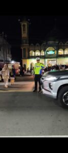 Satlantas Polres Luwu Laksanakan Pam Sholat Tarawih, Ciptakan Rasa Aman Saat Beribadah