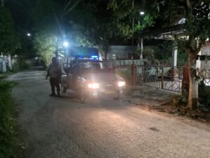 Pastikan Ramadhan Aman, Polsek Tanjung Balai Selatan Patroli Malam