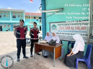 Cegah Tawuran dan Bullying, Personel Sat Samapta Polres Tanjung Balai Sambangi Sekolah