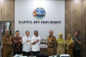 Koordinasi Penerbitan Sertifikat Pulau: Kunjungan Pemko Tanjungbalai ke Kanwil BPN Provsu