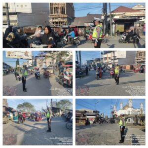Jaga Kenyamanan Warga Berburu Takjil, Polres Tanjungbalai Amankan Pasar Tumpah