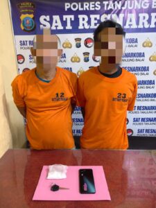 Polres Tanjung Balai Tangkap 2 Pengedar Narkotika Jenis Sabu