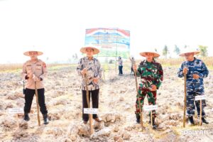Dukung Ketahanan Pangan Nasional, Polres Tanjungbalai Gelar Tanam Jagung Serentak 2026