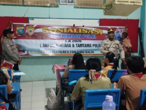 Penerimaan Polri 2026, Sat Binmas Polres Tanjung Balai Sambangi Pelajar SMA Methodist II