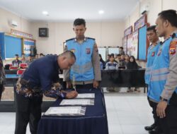 Polres Tanjungbalai Gelar Pakta Integritas Penerimaan Polri 2026